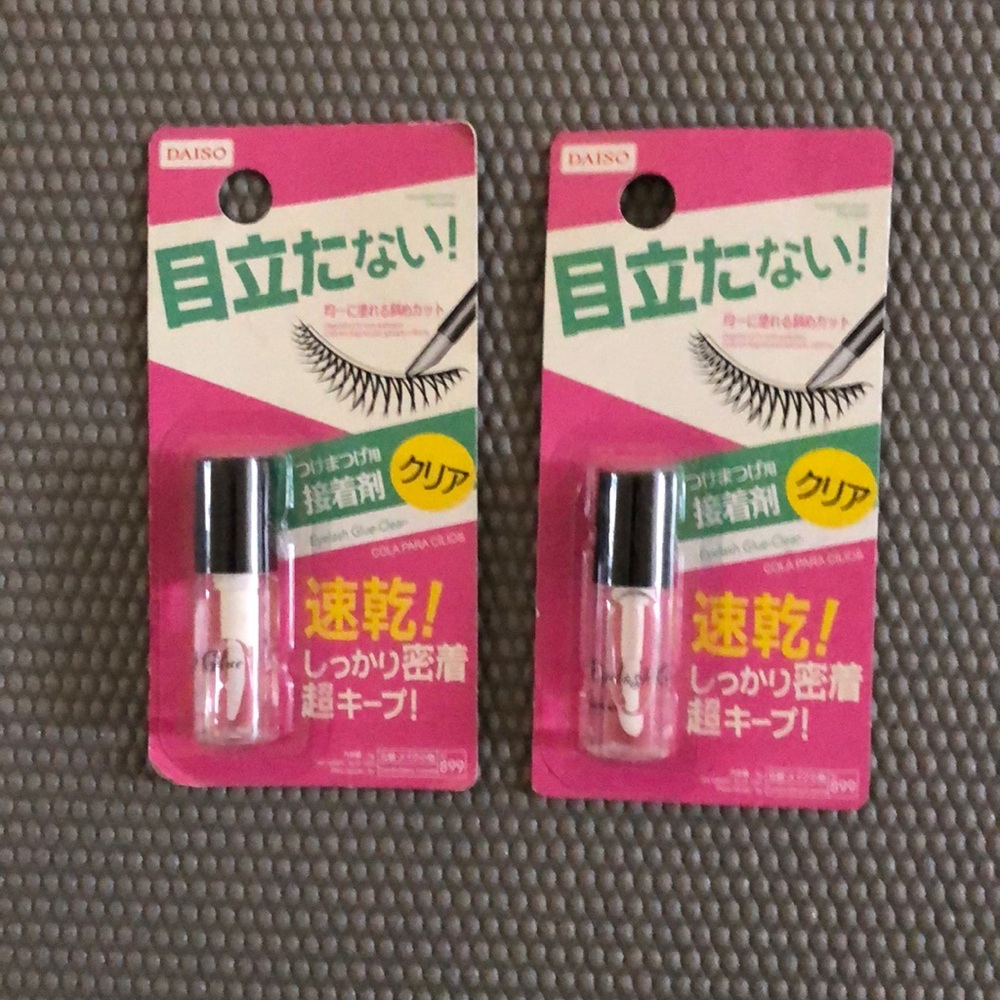 2 x new eyelash glue clear